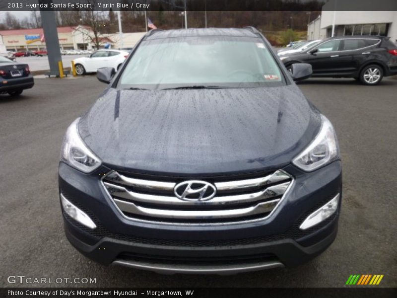 Marlin Blue / Gray 2013 Hyundai Santa Fe Sport