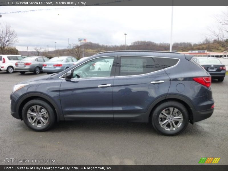 Marlin Blue / Gray 2013 Hyundai Santa Fe Sport
