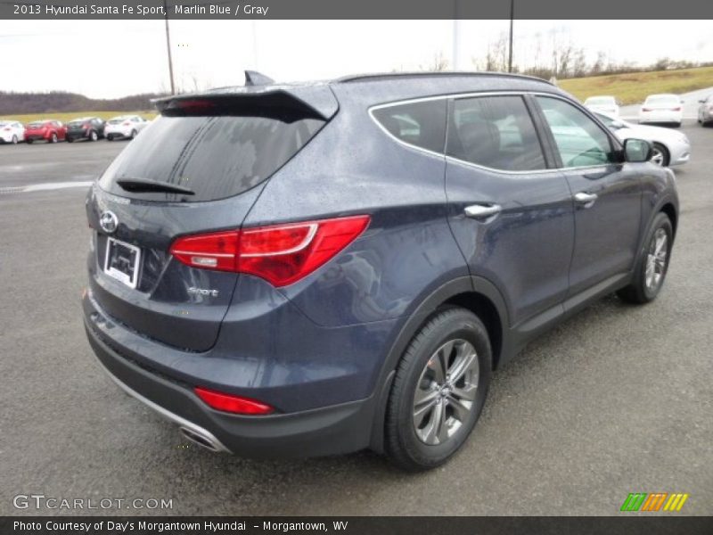 Marlin Blue / Gray 2013 Hyundai Santa Fe Sport