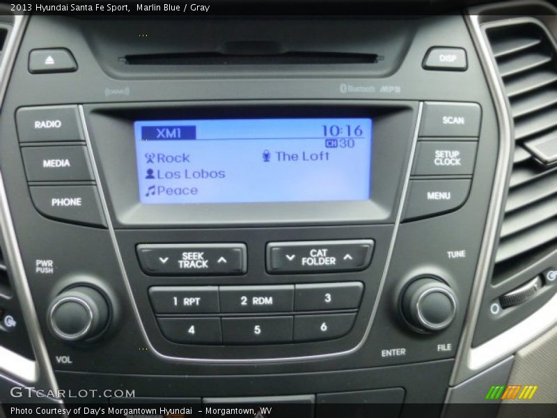 Marlin Blue / Gray 2013 Hyundai Santa Fe Sport