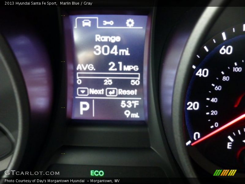 Marlin Blue / Gray 2013 Hyundai Santa Fe Sport