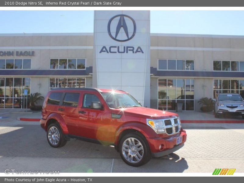 Inferno Red Crystal Pearl / Dark Slate Gray 2010 Dodge Nitro SE