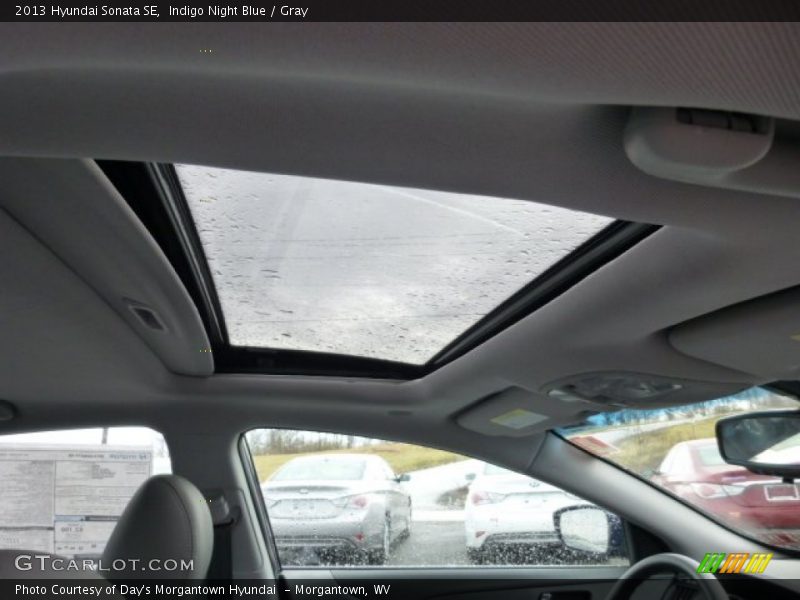 Indigo Night Blue / Gray 2013 Hyundai Sonata SE