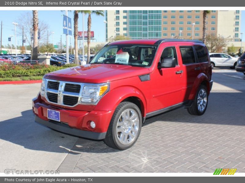 Inferno Red Crystal Pearl / Dark Slate Gray 2010 Dodge Nitro SE