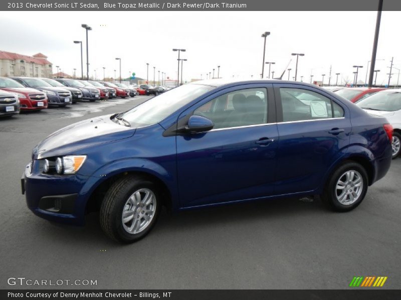 Blue Topaz Metallic / Dark Pewter/Dark Titanium 2013 Chevrolet Sonic LT Sedan