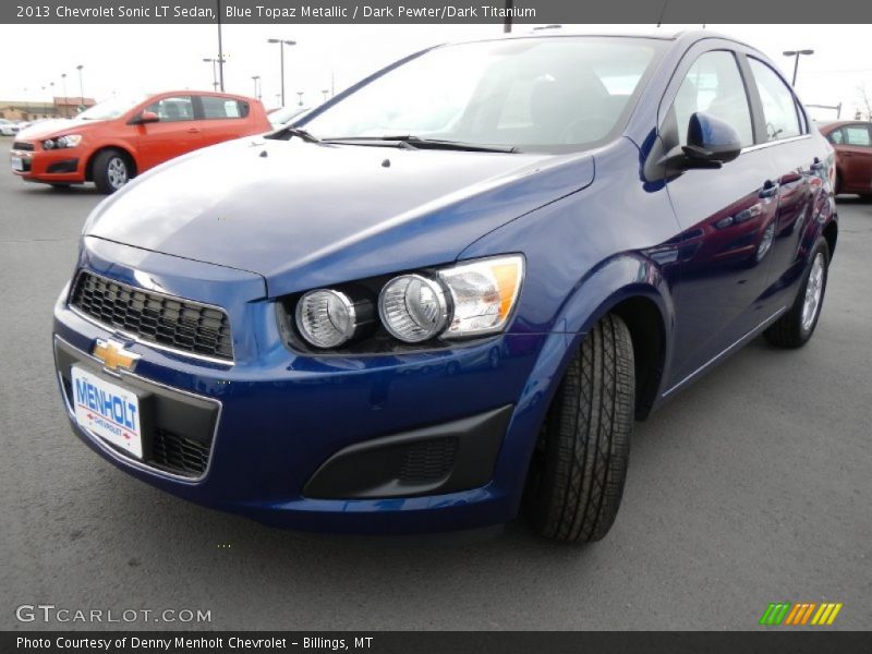 Blue Topaz Metallic / Dark Pewter/Dark Titanium 2013 Chevrolet Sonic LT Sedan