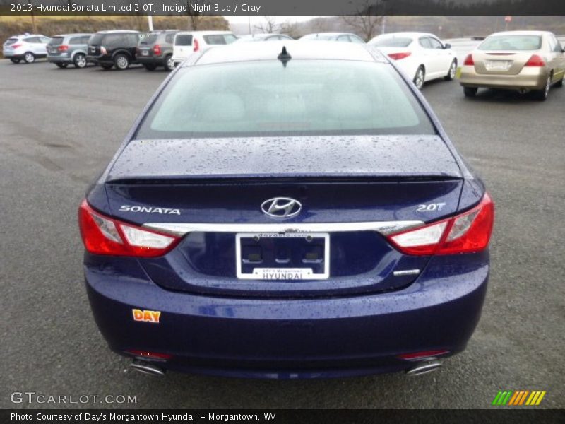 Indigo Night Blue / Gray 2013 Hyundai Sonata Limited 2.0T