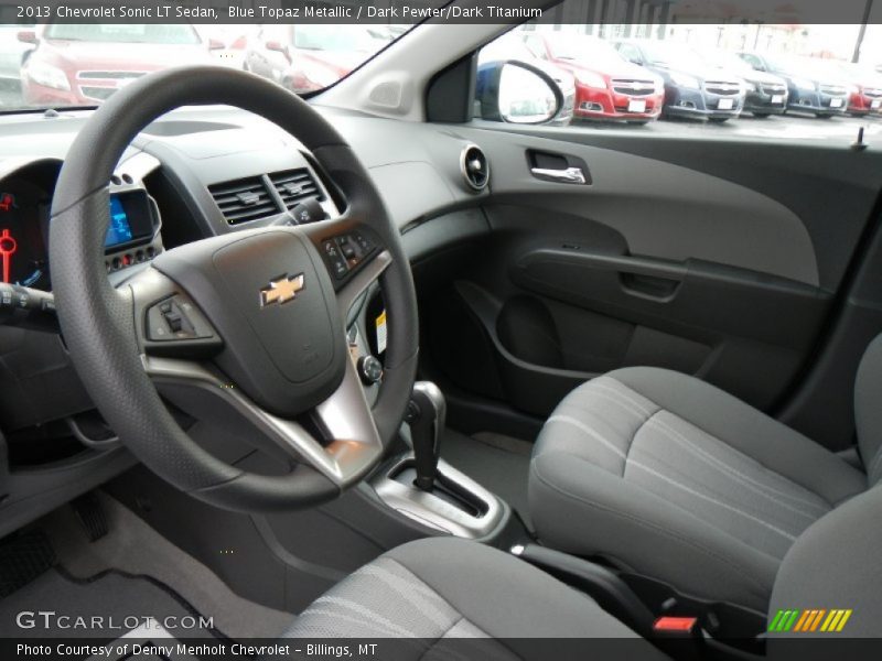 Blue Topaz Metallic / Dark Pewter/Dark Titanium 2013 Chevrolet Sonic LT Sedan