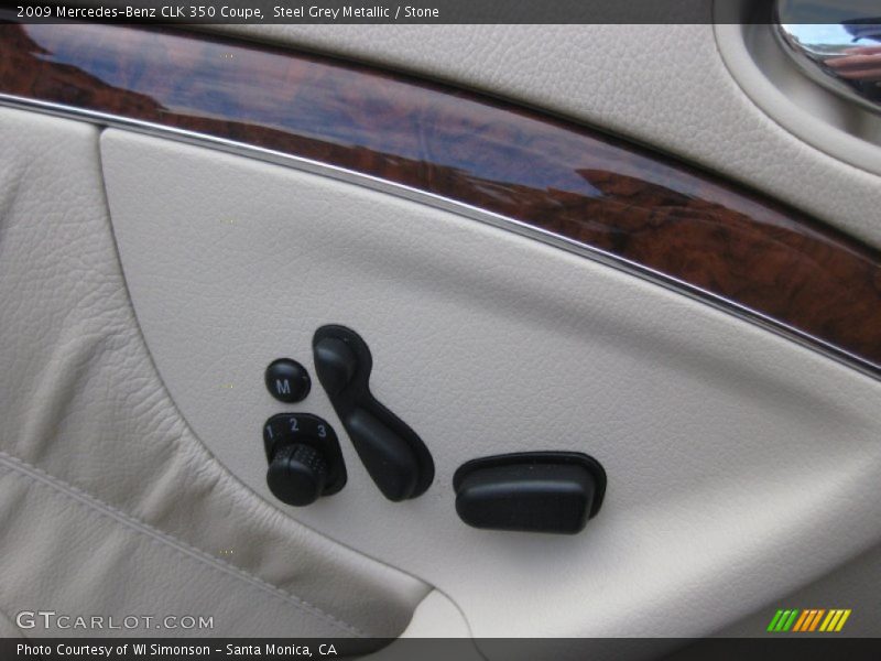 Steel Grey Metallic / Stone 2009 Mercedes-Benz CLK 350 Coupe