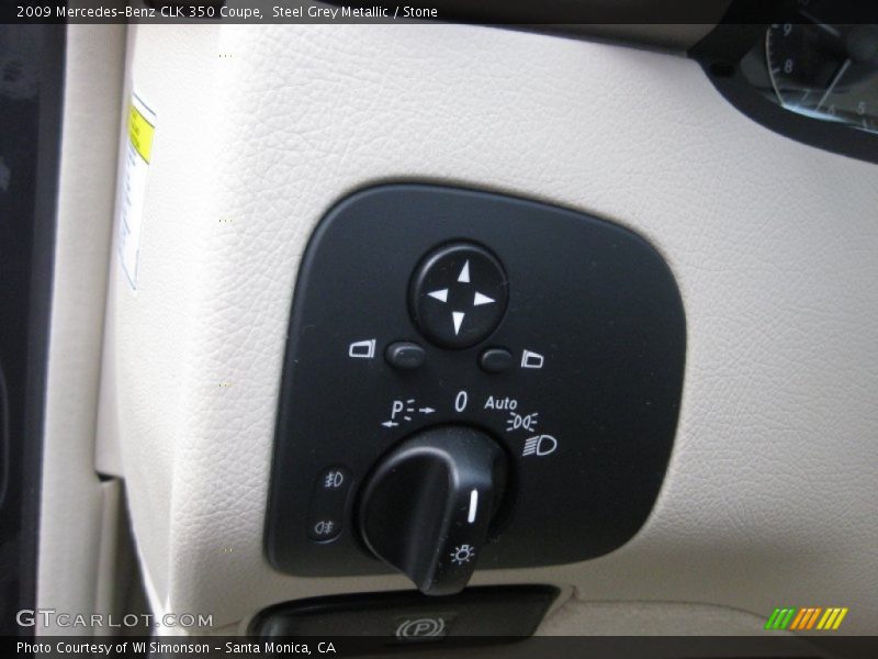 Steel Grey Metallic / Stone 2009 Mercedes-Benz CLK 350 Coupe