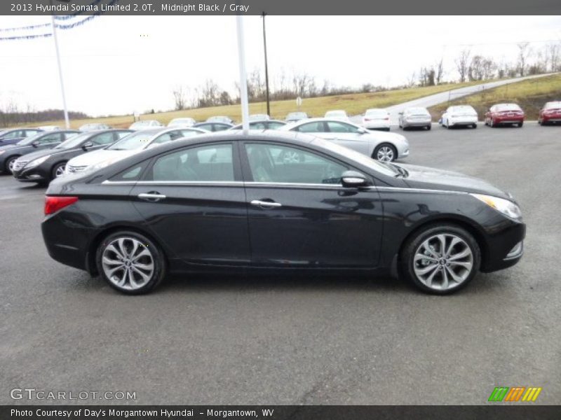 Midnight Black / Gray 2013 Hyundai Sonata Limited 2.0T