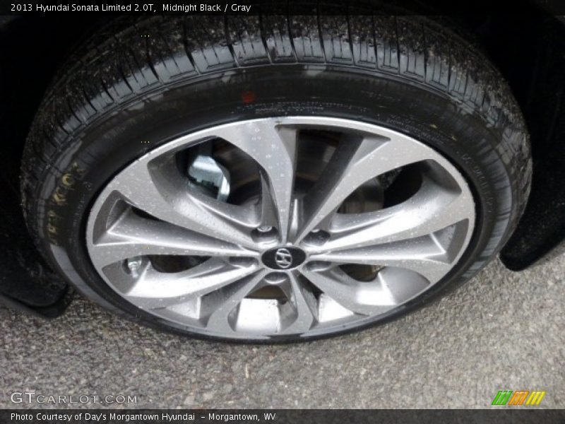 Midnight Black / Gray 2013 Hyundai Sonata Limited 2.0T