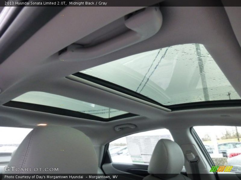 Midnight Black / Gray 2013 Hyundai Sonata Limited 2.0T