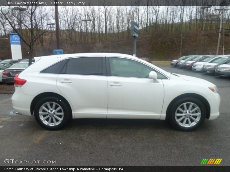 Blizzard Pearl / Ivory 2009 Toyota Venza AWD