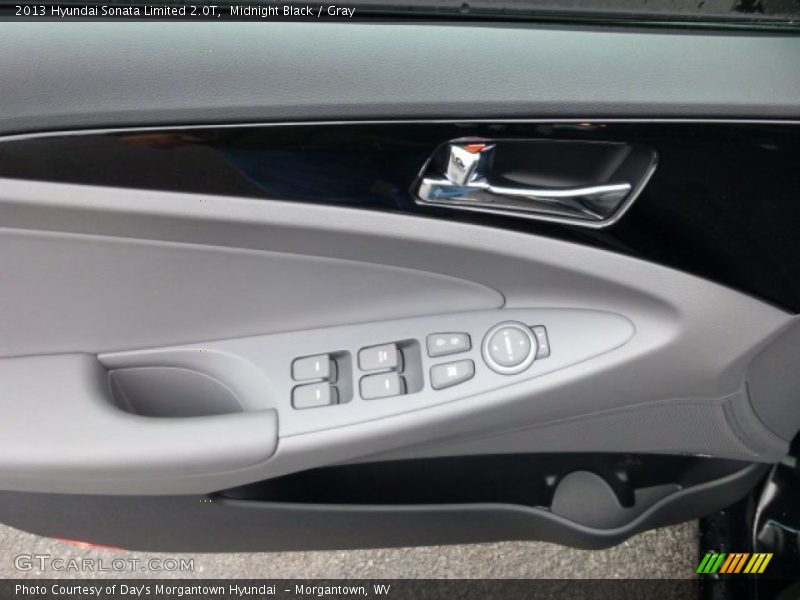 Midnight Black / Gray 2013 Hyundai Sonata Limited 2.0T