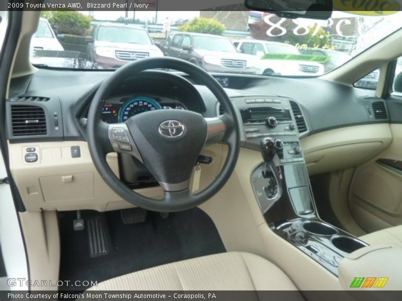 Blizzard Pearl / Ivory 2009 Toyota Venza AWD