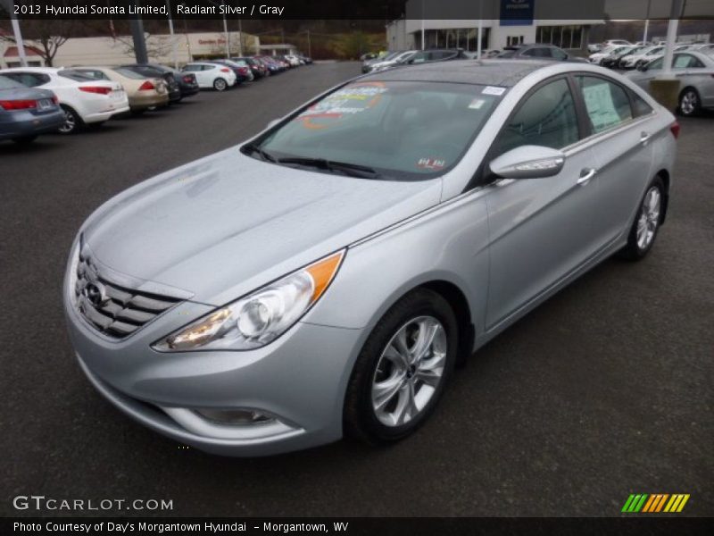 Radiant Silver / Gray 2013 Hyundai Sonata Limited