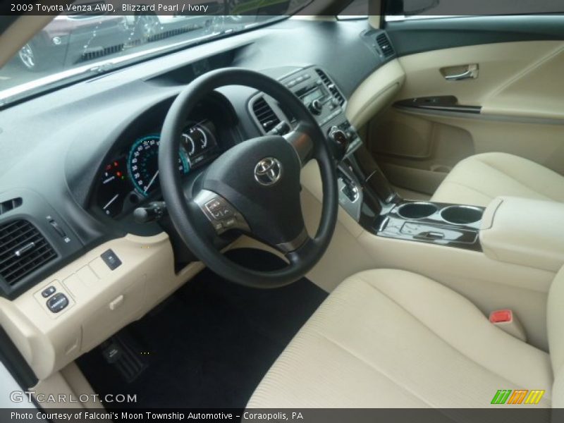 Blizzard Pearl / Ivory 2009 Toyota Venza AWD