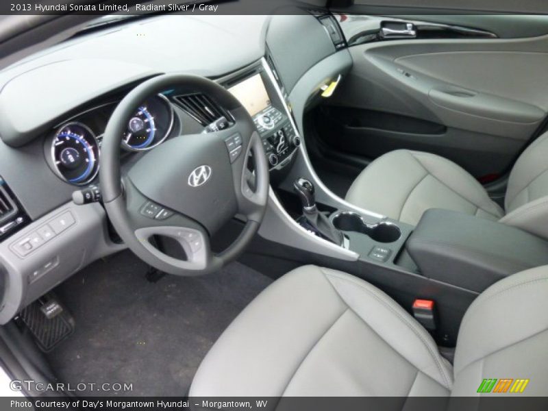 Radiant Silver / Gray 2013 Hyundai Sonata Limited