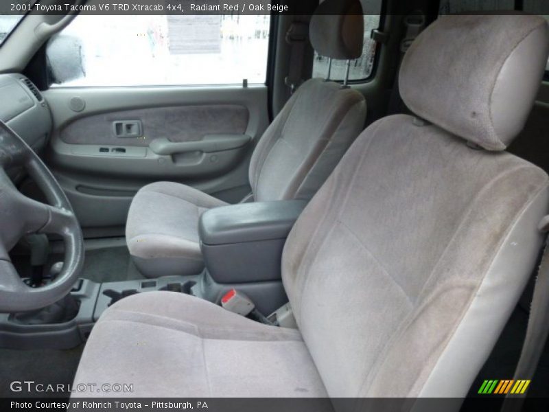 Radiant Red / Oak Beige 2001 Toyota Tacoma V6 TRD Xtracab 4x4