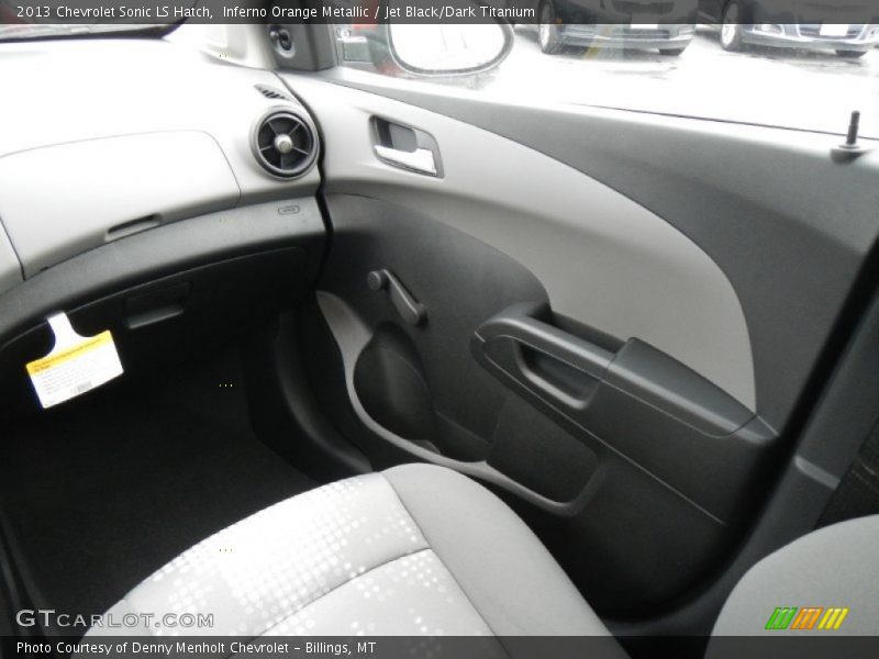 Inferno Orange Metallic / Jet Black/Dark Titanium 2013 Chevrolet Sonic LS Hatch