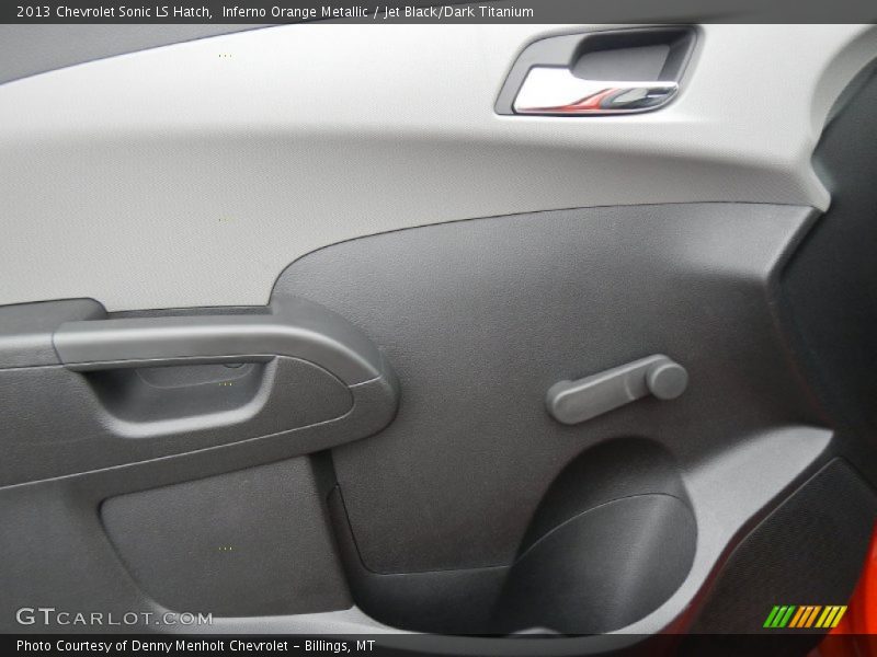 Inferno Orange Metallic / Jet Black/Dark Titanium 2013 Chevrolet Sonic LS Hatch
