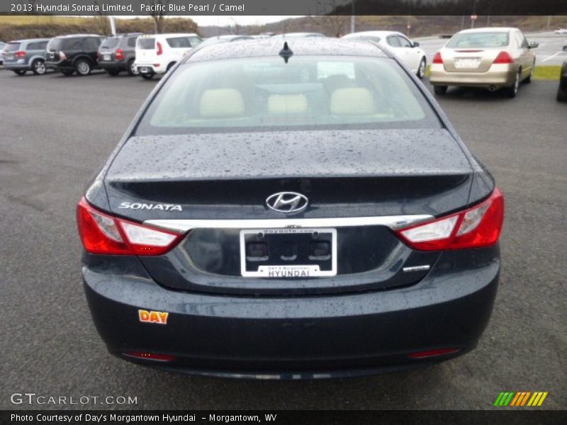 Pacific Blue Pearl / Camel 2013 Hyundai Sonata Limited