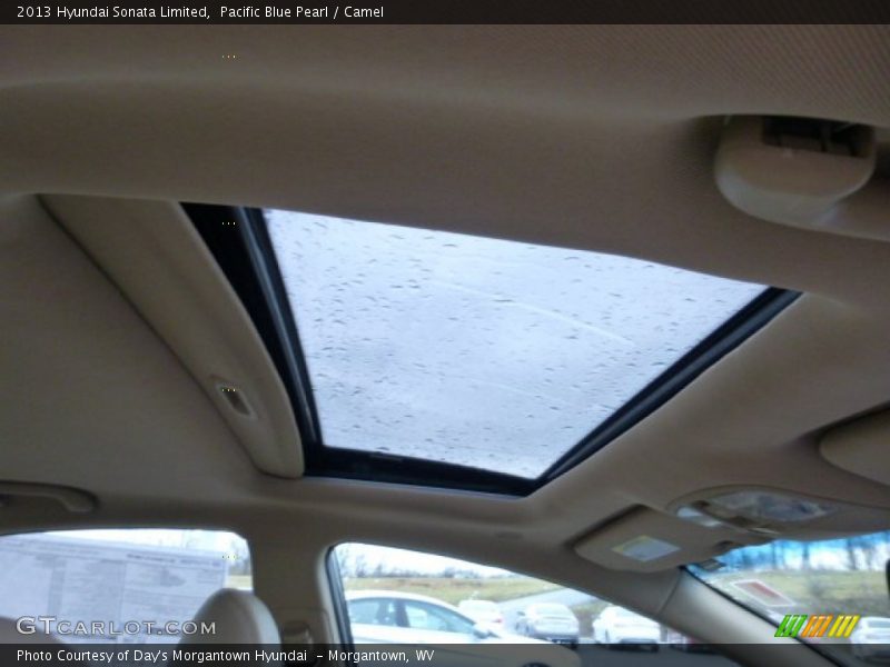 Pacific Blue Pearl / Camel 2013 Hyundai Sonata Limited