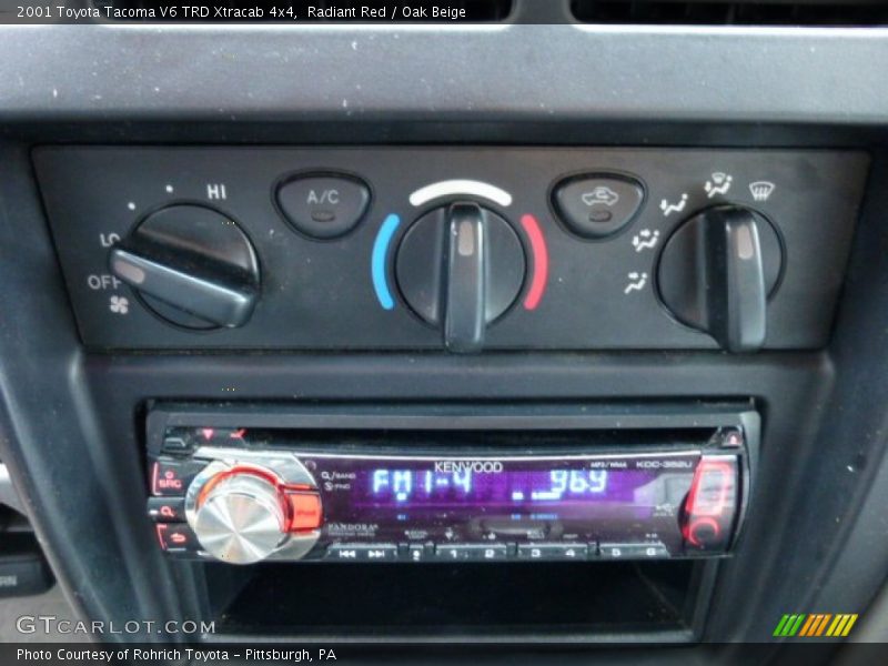 Radiant Red / Oak Beige 2001 Toyota Tacoma V6 TRD Xtracab 4x4