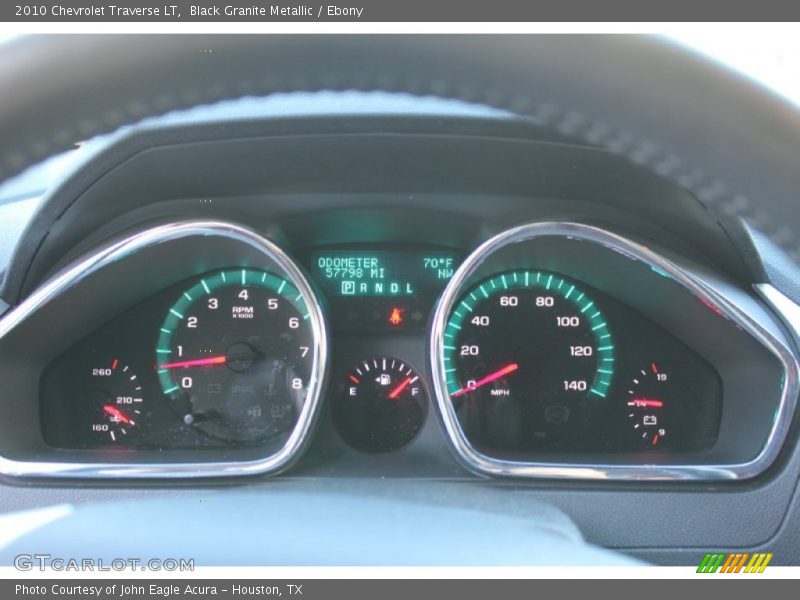 Black Granite Metallic / Ebony 2010 Chevrolet Traverse LT