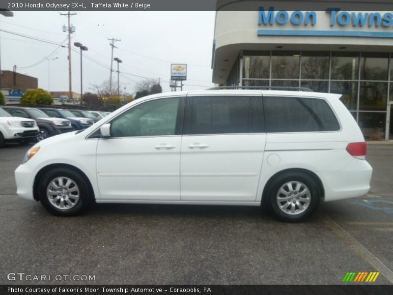 Taffeta White / Beige 2010 Honda Odyssey EX-L