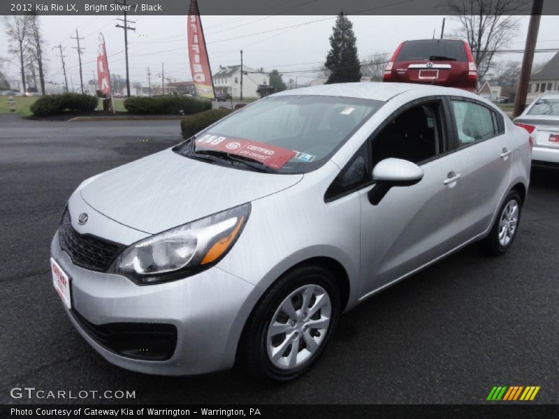 Bright Silver / Black 2012 Kia Rio LX