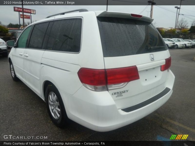 Taffeta White / Beige 2010 Honda Odyssey EX-L