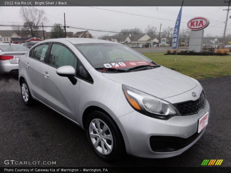 Bright Silver / Black 2012 Kia Rio LX
