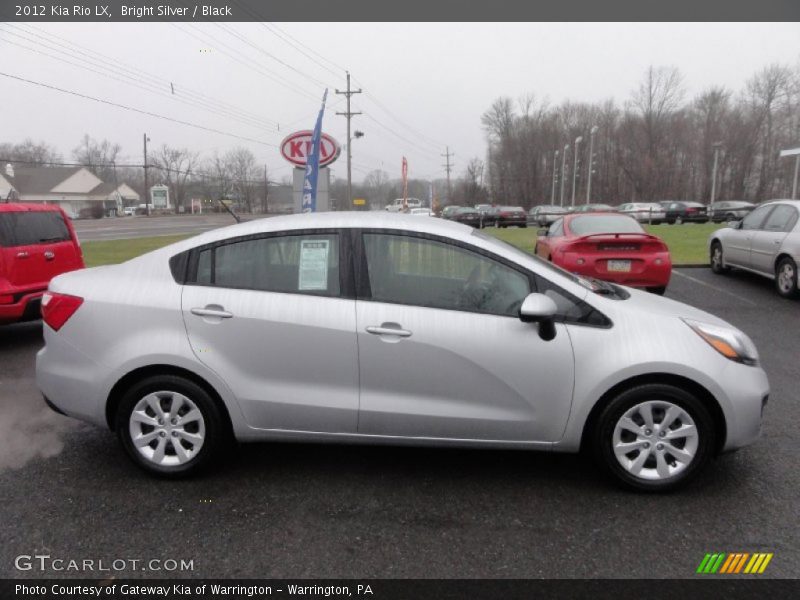 Bright Silver / Black 2012 Kia Rio LX