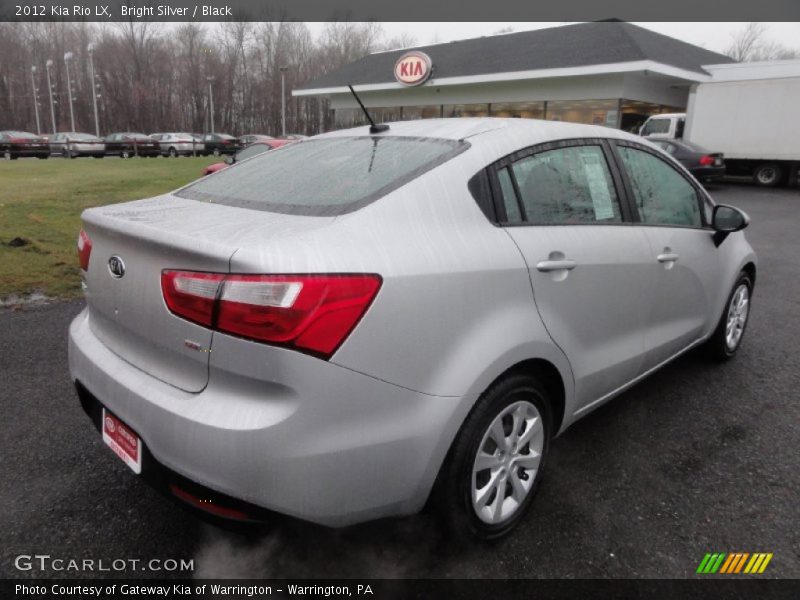 Bright Silver / Black 2012 Kia Rio LX