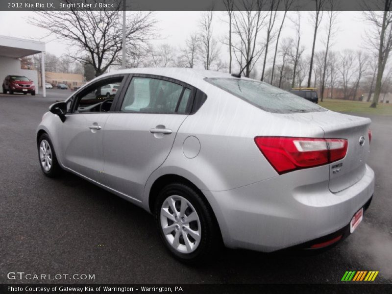 Bright Silver / Black 2012 Kia Rio LX