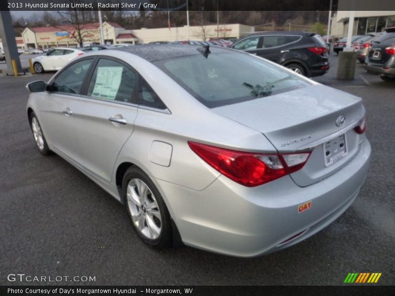 Radiant Silver / Gray 2013 Hyundai Sonata Limited