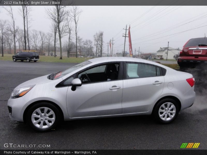 Bright Silver / Black 2012 Kia Rio LX