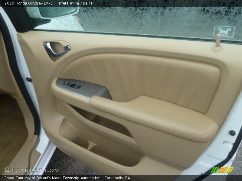 Taffeta White / Beige 2010 Honda Odyssey EX-L