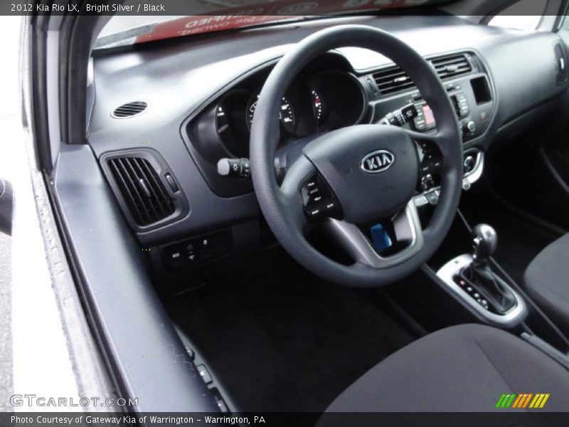 Bright Silver / Black 2012 Kia Rio LX