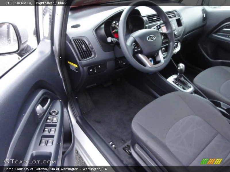 Bright Silver / Black 2012 Kia Rio LX