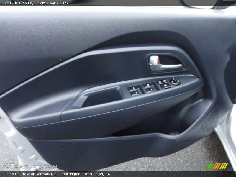 Bright Silver / Black 2012 Kia Rio LX