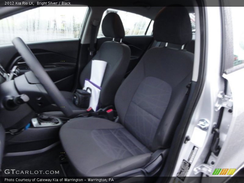 Bright Silver / Black 2012 Kia Rio LX