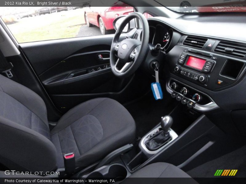 Bright Silver / Black 2012 Kia Rio LX