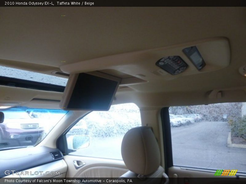 Taffeta White / Beige 2010 Honda Odyssey EX-L