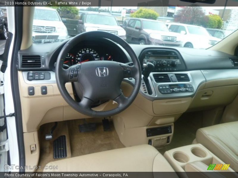 Taffeta White / Beige 2010 Honda Odyssey EX-L
