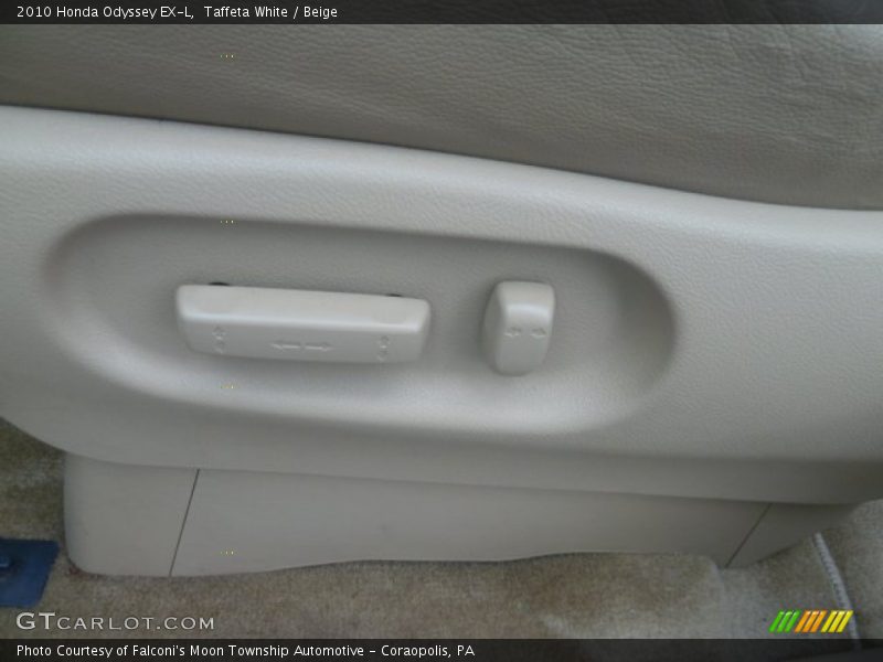 Taffeta White / Beige 2010 Honda Odyssey EX-L