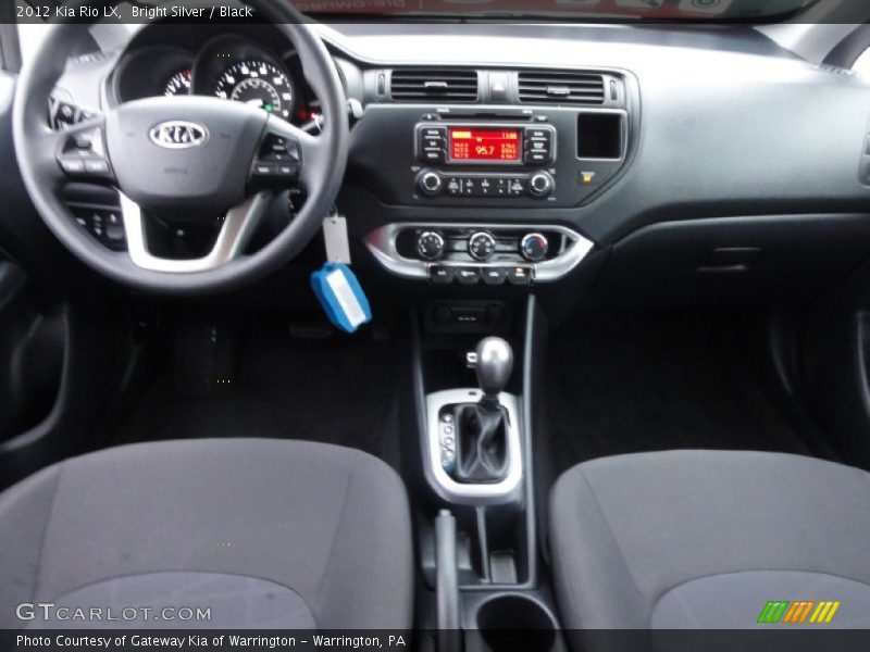 Bright Silver / Black 2012 Kia Rio LX
