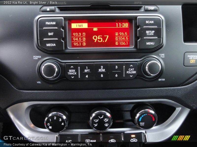 Bright Silver / Black 2012 Kia Rio LX